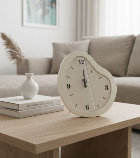 ساعة ديكور حجر